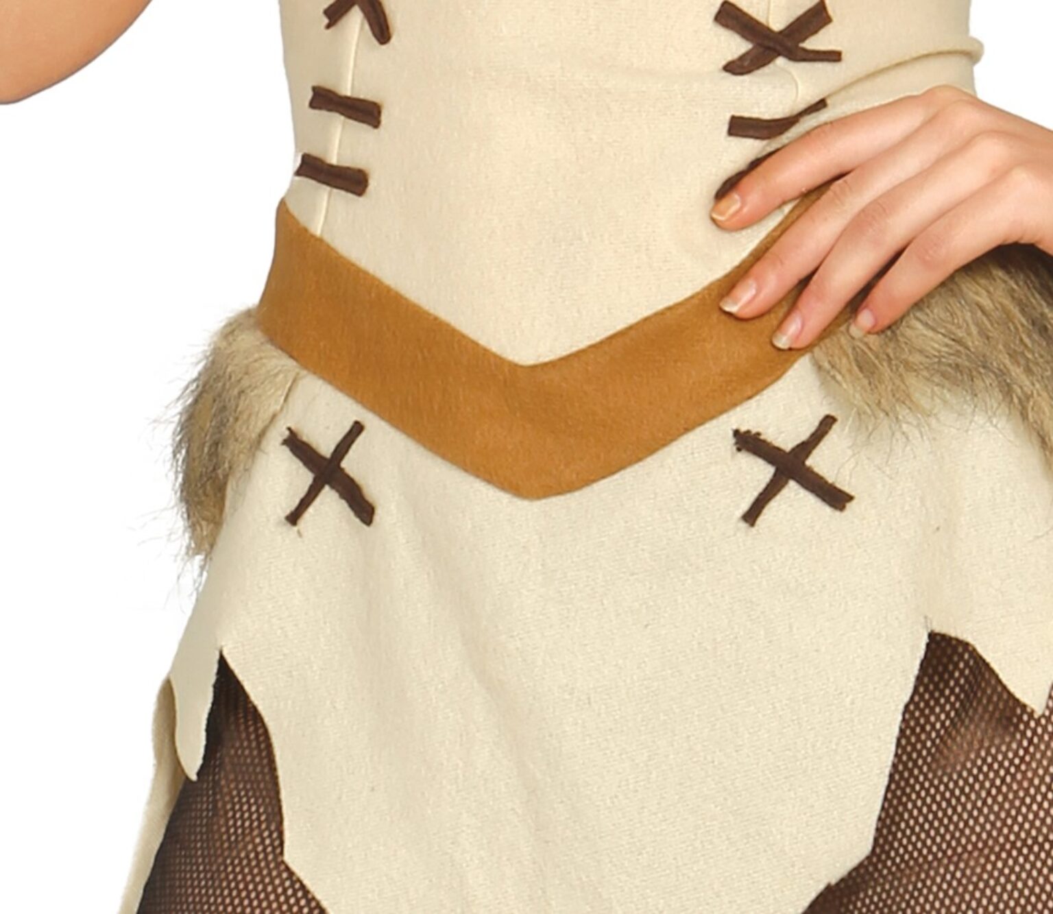 cream Viking Costume skirt