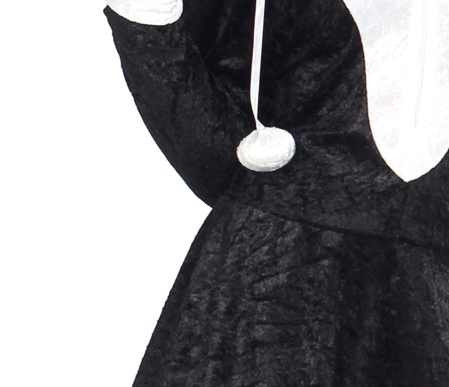 panda girl costume detail