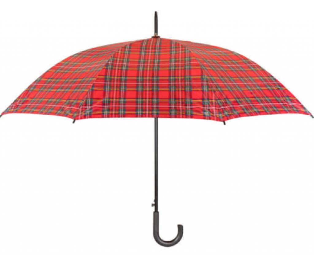 tartan walking umbrella