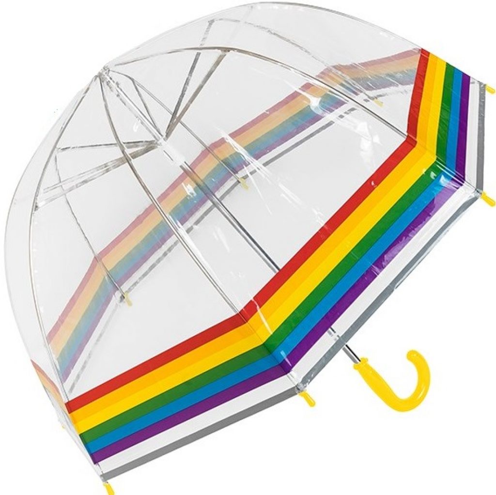 yellow rainbow umbrella