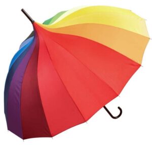 Rainbow Pagoda Walking Umbrella