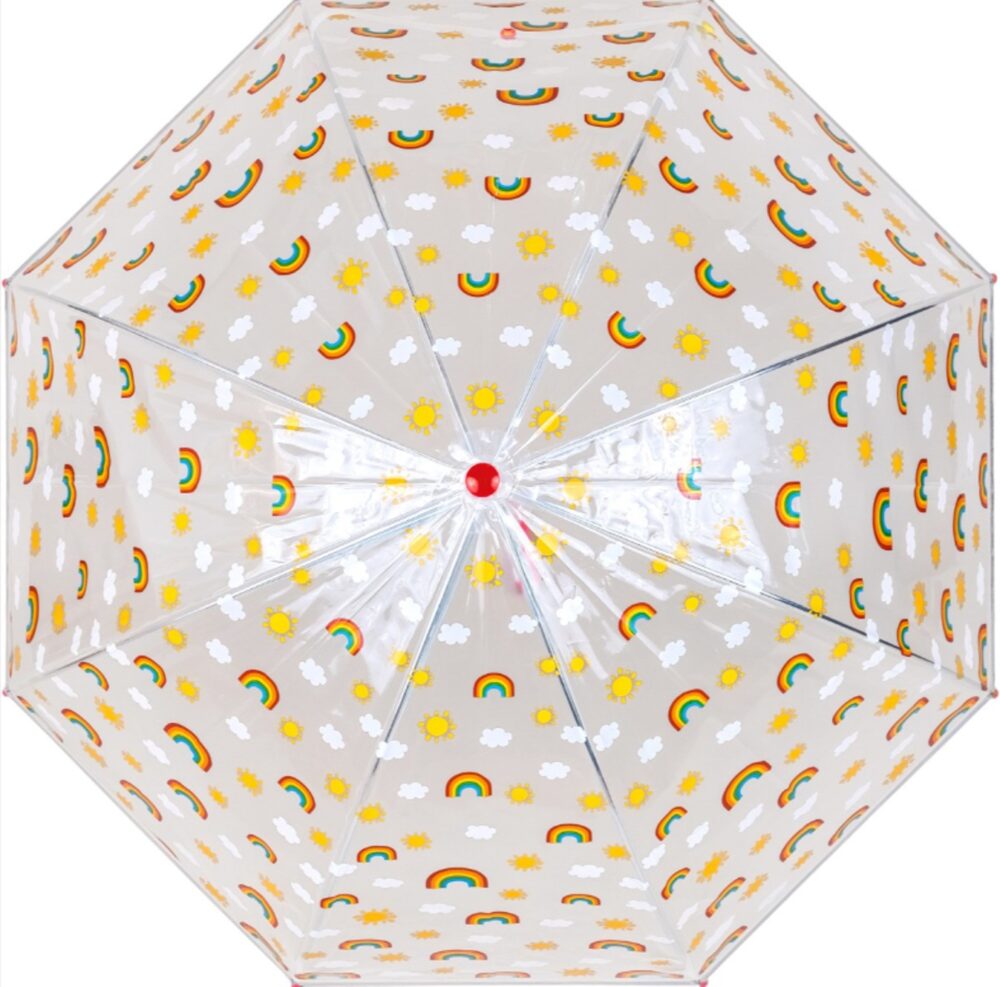 kids red rainbow tumbrella op