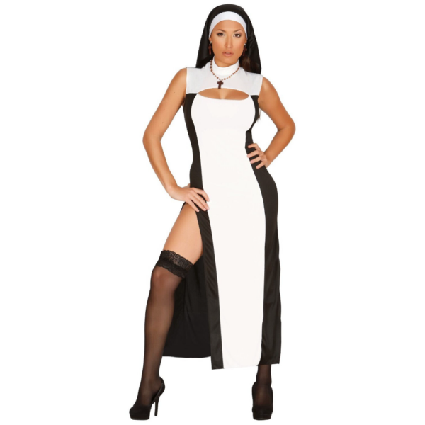 contrast nun robe