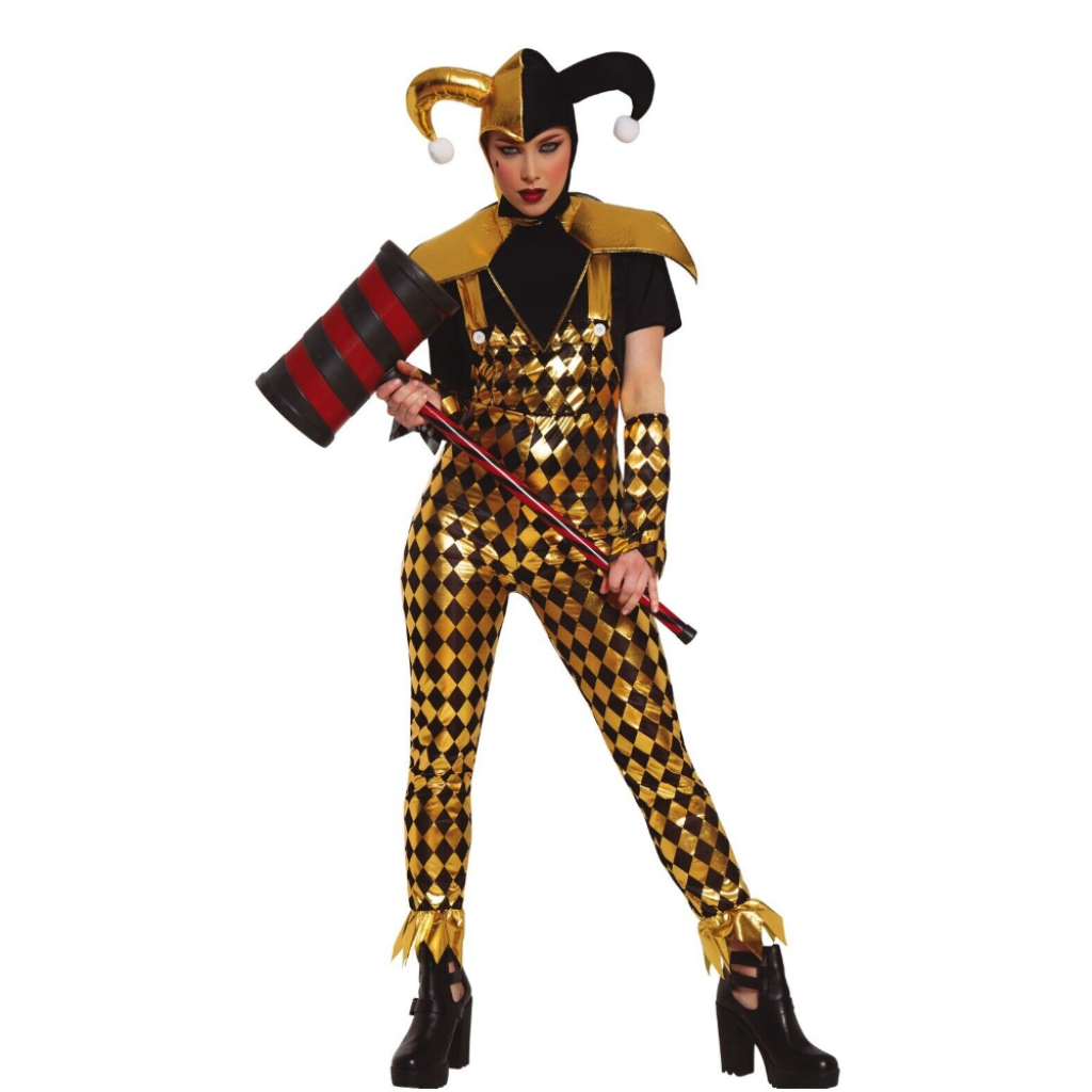 harlequin jester fancy dress