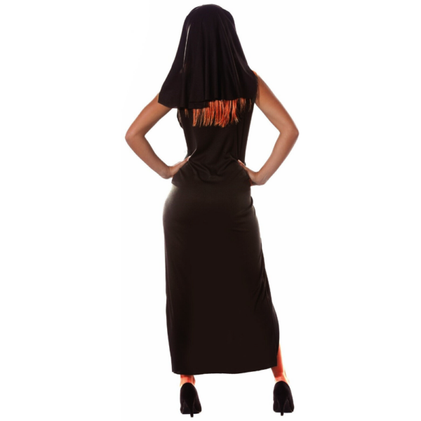 nun white trim costume