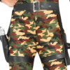 Military catsuit holster view