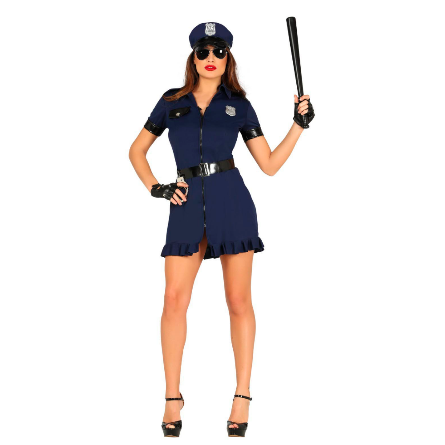blue police dress costume