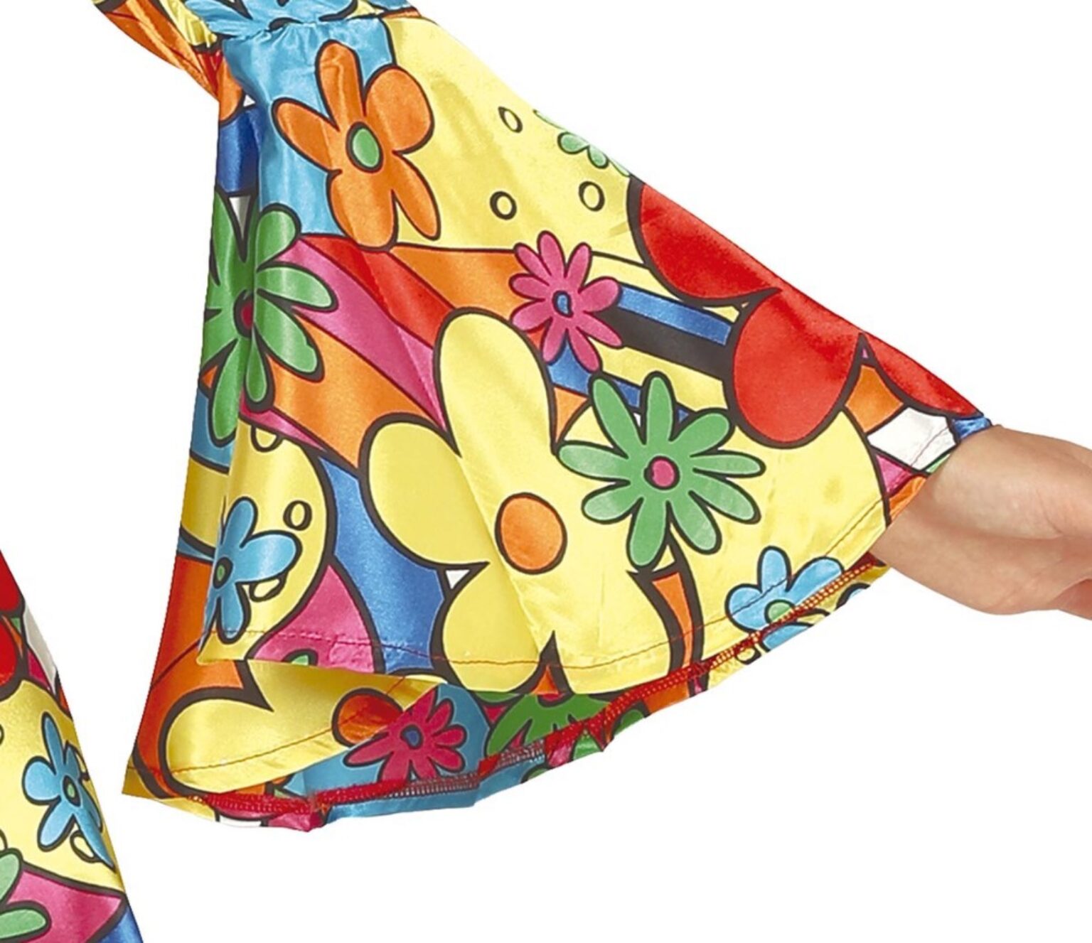 hippy flower power dress sleeve