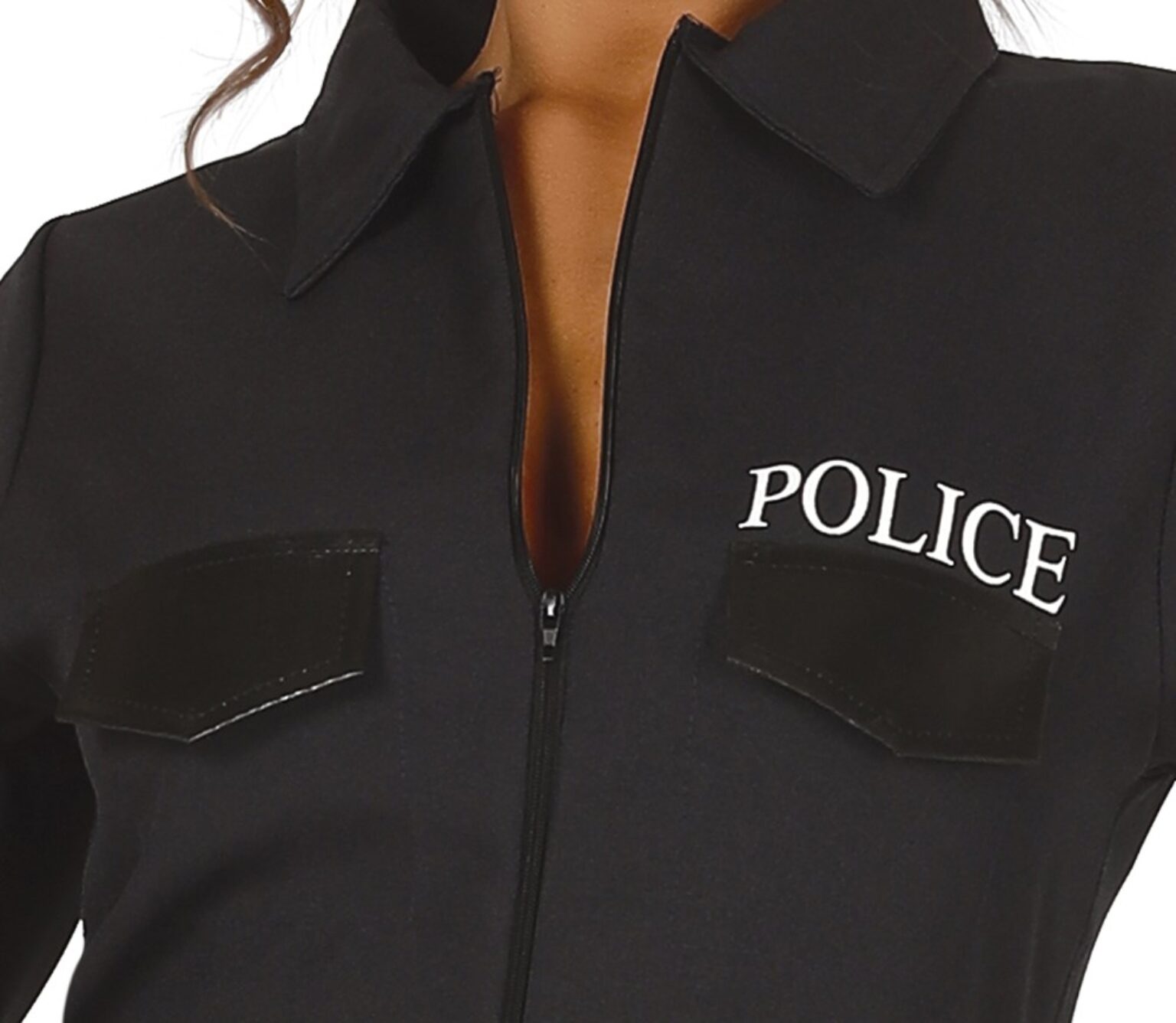police costume front zipper