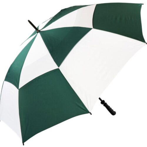 Green & White Vented Golf Umbrella