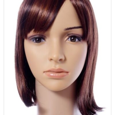 Golden Brown Straight Hair 14 Inch In Length Synthetic Hair Wig