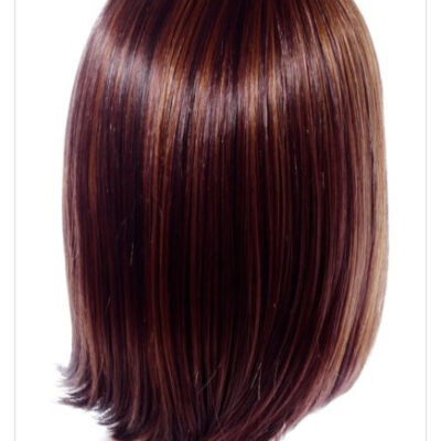 Golden Brown Straight Hair 14 Inch In Length Synthetic Hair Wigs-648