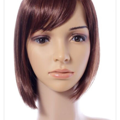 Boycut Style Short Dark Brown Auburn wig