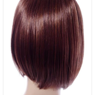 Boycut Style Short Dark Brown Auburn Lady Wig