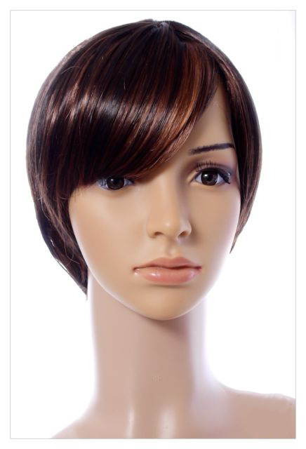 ladie's short brown wig