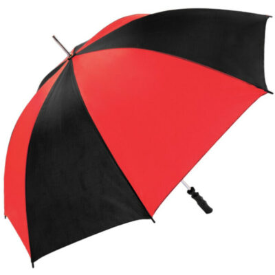 red black golf umbrella