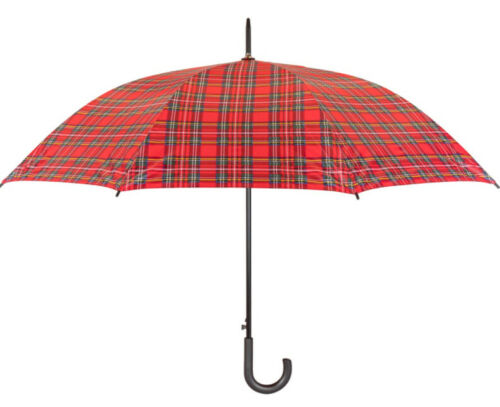 tartan walking umbrella