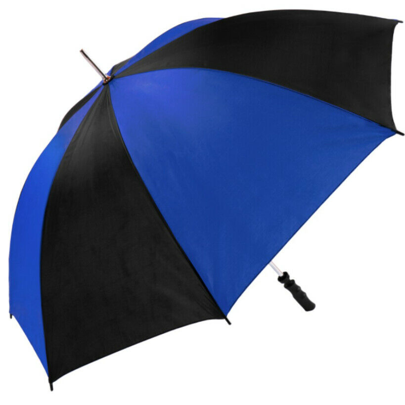 royal black golf umbrella view